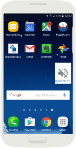 Android Widget blaulichtSMS App der blaulichtSMS die Zusatzalarmierung via Alarm App für Feuerwehr Rettung THW Bergwacht und Co