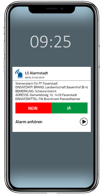 Handy-Alarm - Alarmierung mit kostenloser App und Einsatzmonitor