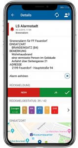 Alarm App und Rückmeldefunktion der blaulichtSMS die Zusatzalarmierung via Alarm App für Feuerwehr Rettung THW Bergwacht und Co