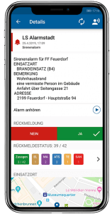 Alarm App und Rückmeldefunktion der blaulichtSMS die Zusatzalarmierung via Alarm App für Feuerwehr Rettung THW Bergwacht und Co