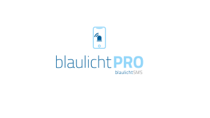 balulichtSMS Pro logo der blaulichtSMS die Zusatzalarmierung via Alarm App für Feuerwehr Rettung THW Bergwacht und Co