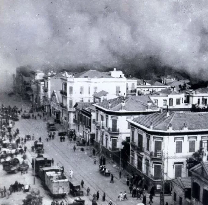 Thessaloniki: einer der größten Brände 1917